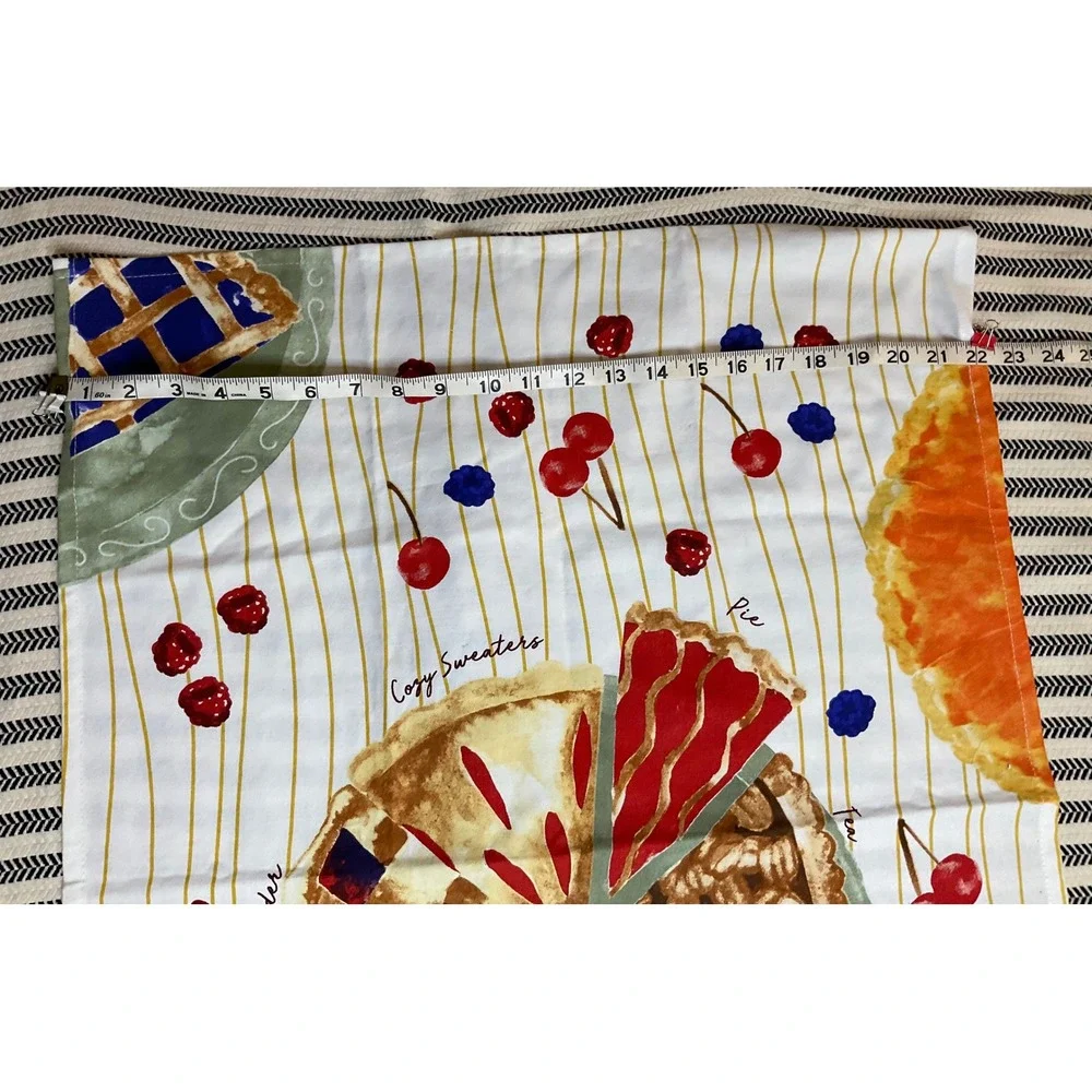 Anthropologie‎ Pie Slice Thankful Kitchen Towel Fall Autumn Harvest Thanksgiving